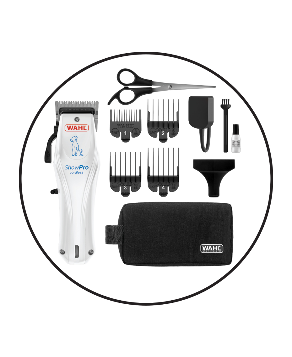 Wahl Cord/Cordless Show Pro Dog/Cat Pet Clipper Kit - Ideal For Fine/Medium Coat