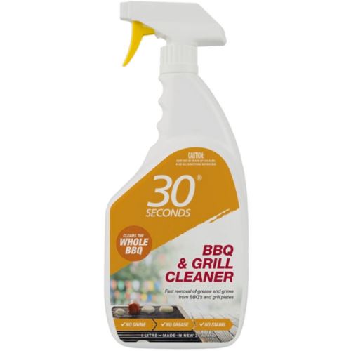 30 Seconds BBQ And Grill Cleaner Spray 1L Tough Cleaning Removes Grease & Grime