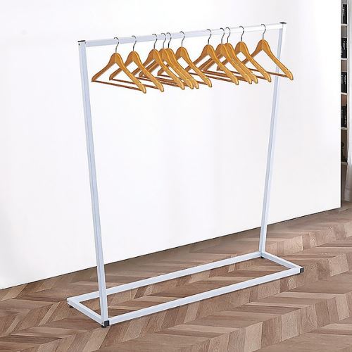 Commercial Clothes Rack Garment Hanging Stand Coat Rail Storage Organiser, White
