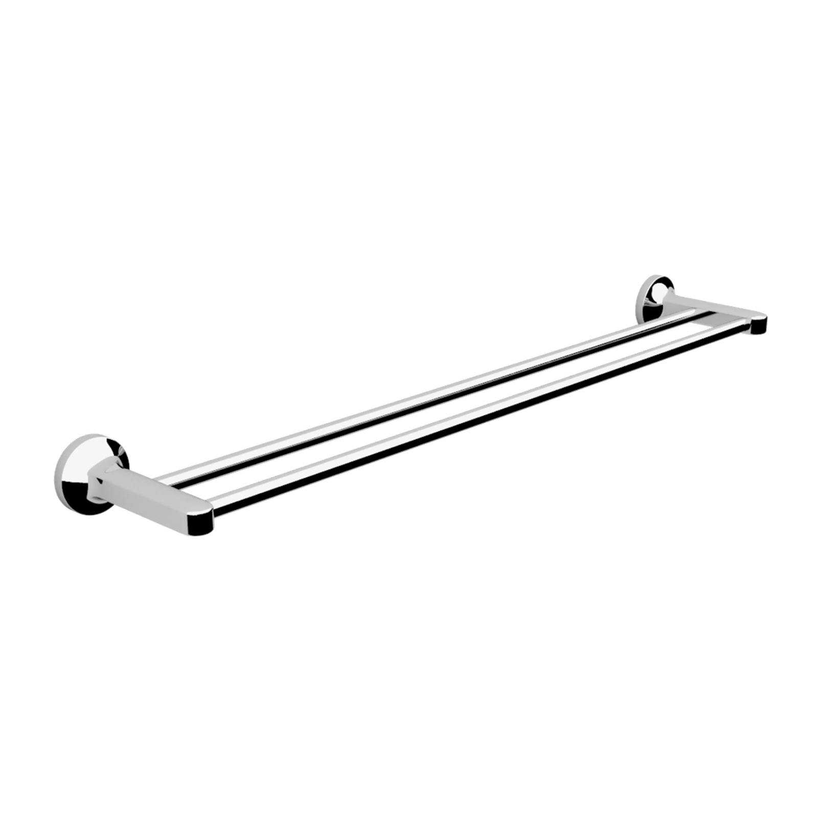 Caroma Sahara Double Bar Towel Rail Rack Holder Wall Mounted 600mm - Chrome