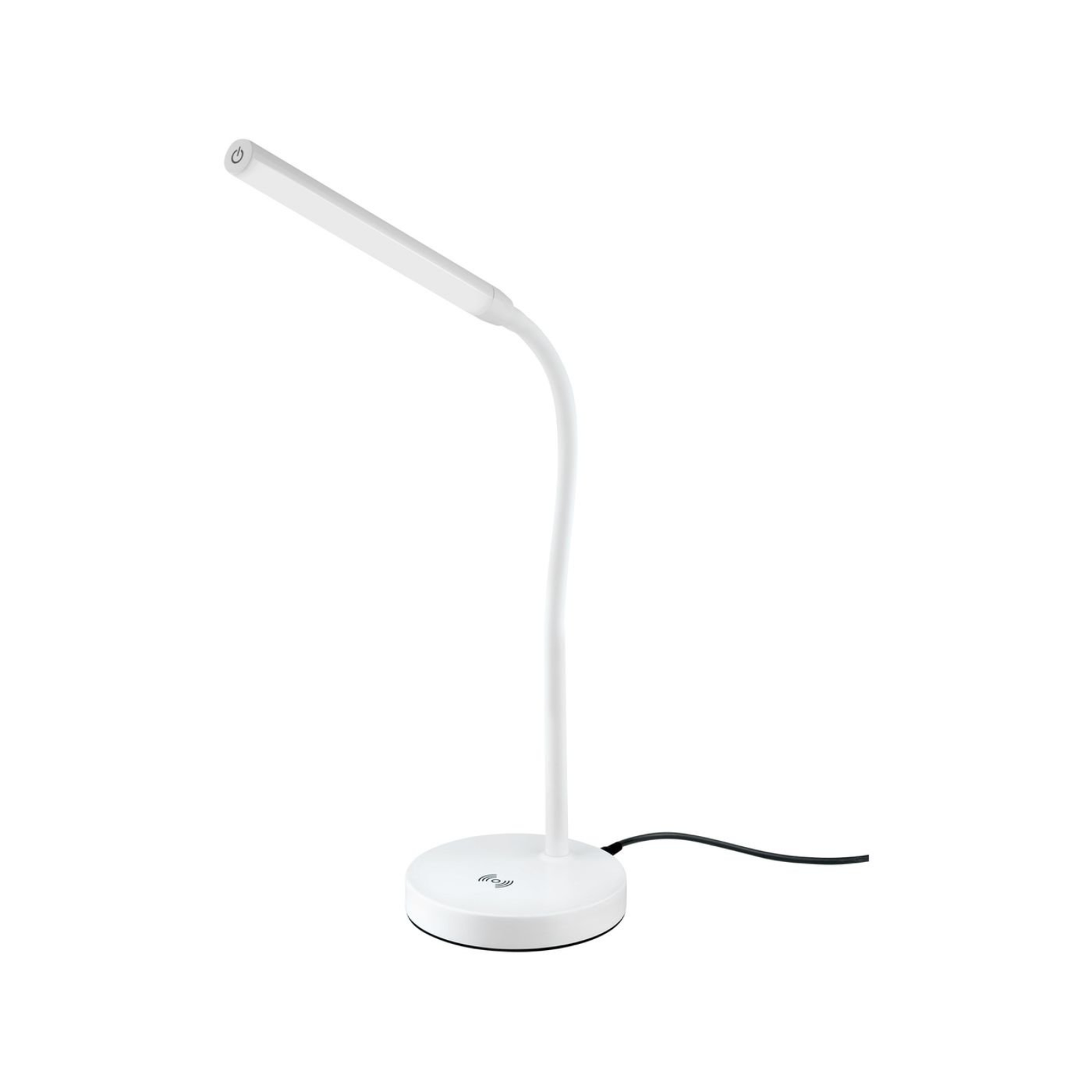 LED Table Desk Lamp W/ Wireless Phone Charging Touch Control Verve Design White