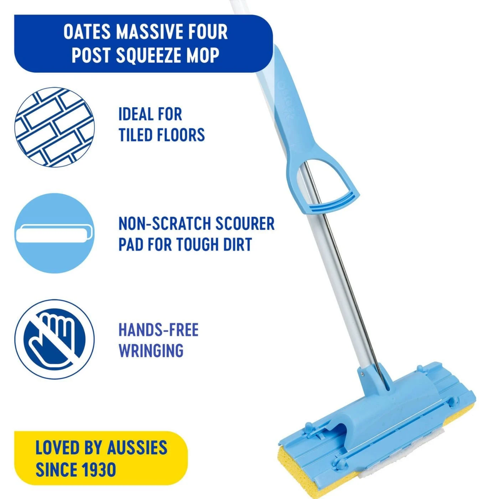 Oates Massive Four Post Squeeze Mop