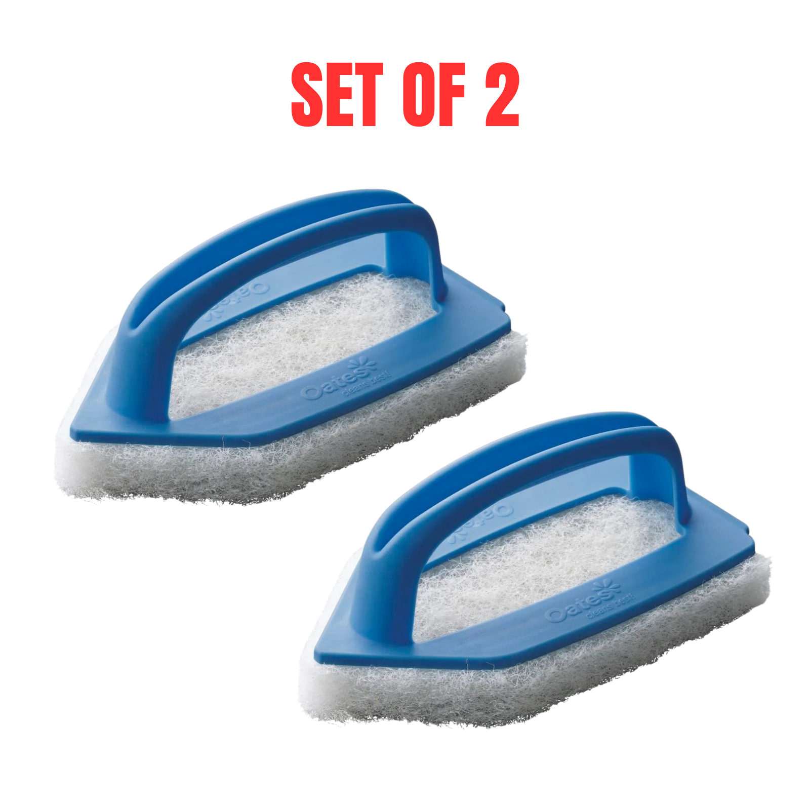 2 x Oates Corner Scrubber Cleaning Brushes Tool Light Duty Scrubbers Pointed Tip
