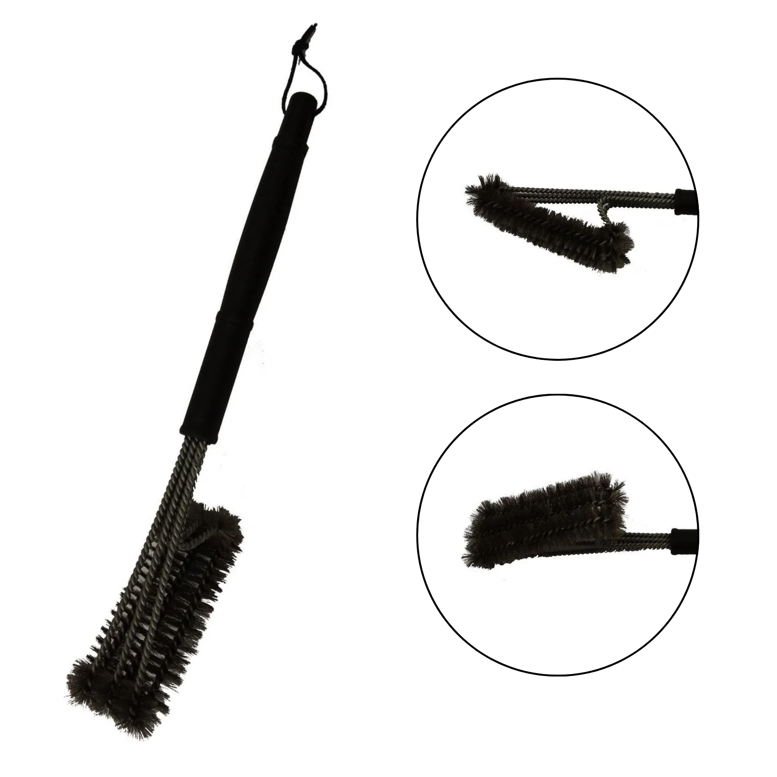 BBQ Grill Brush Cleaner Stainless Steel Bristles Scrubber Barbecue Cleaning Tool
