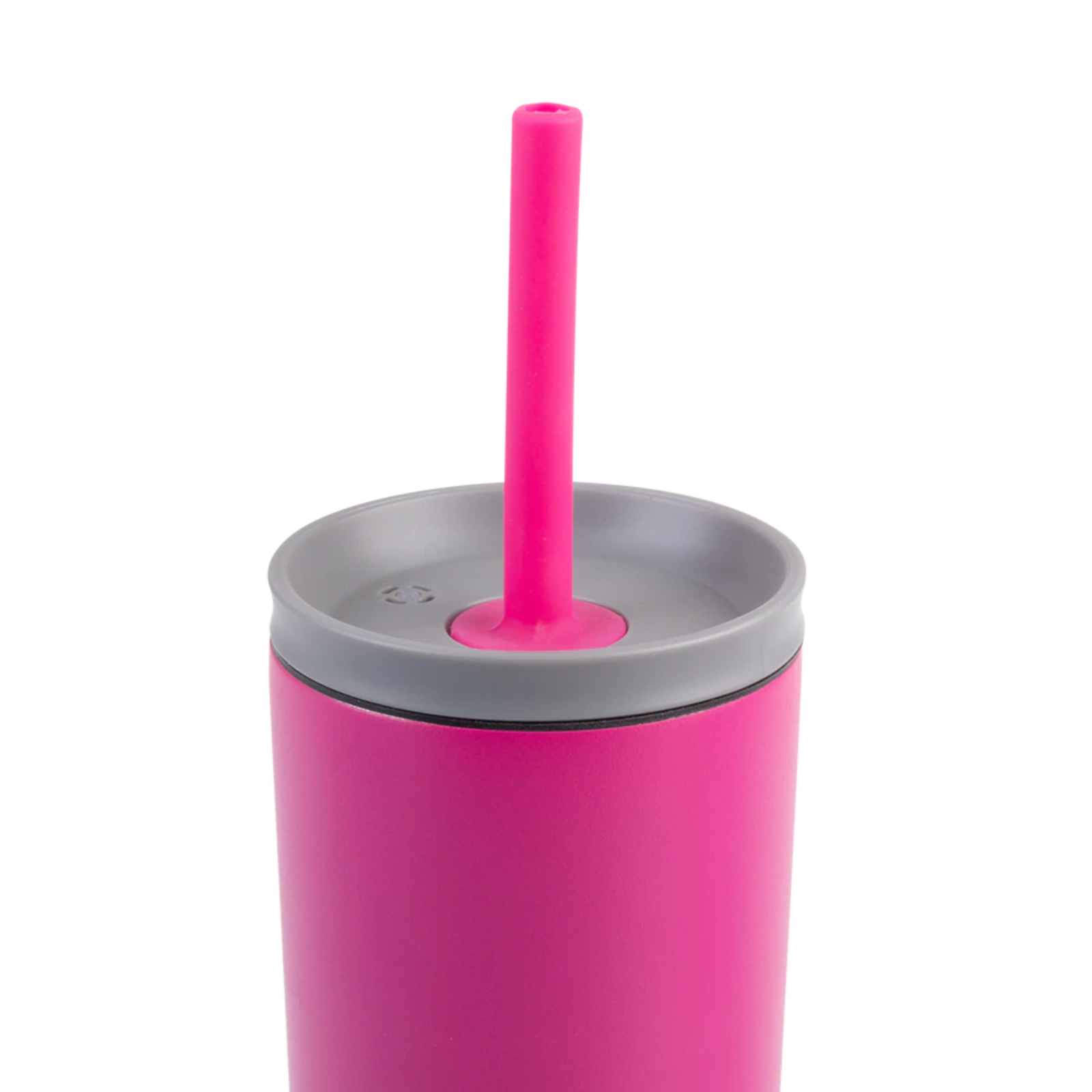 2x Oasis Super Sipper Insulated Tumbler w/ Silicone Head Straw 600ml Mug Fuchsia