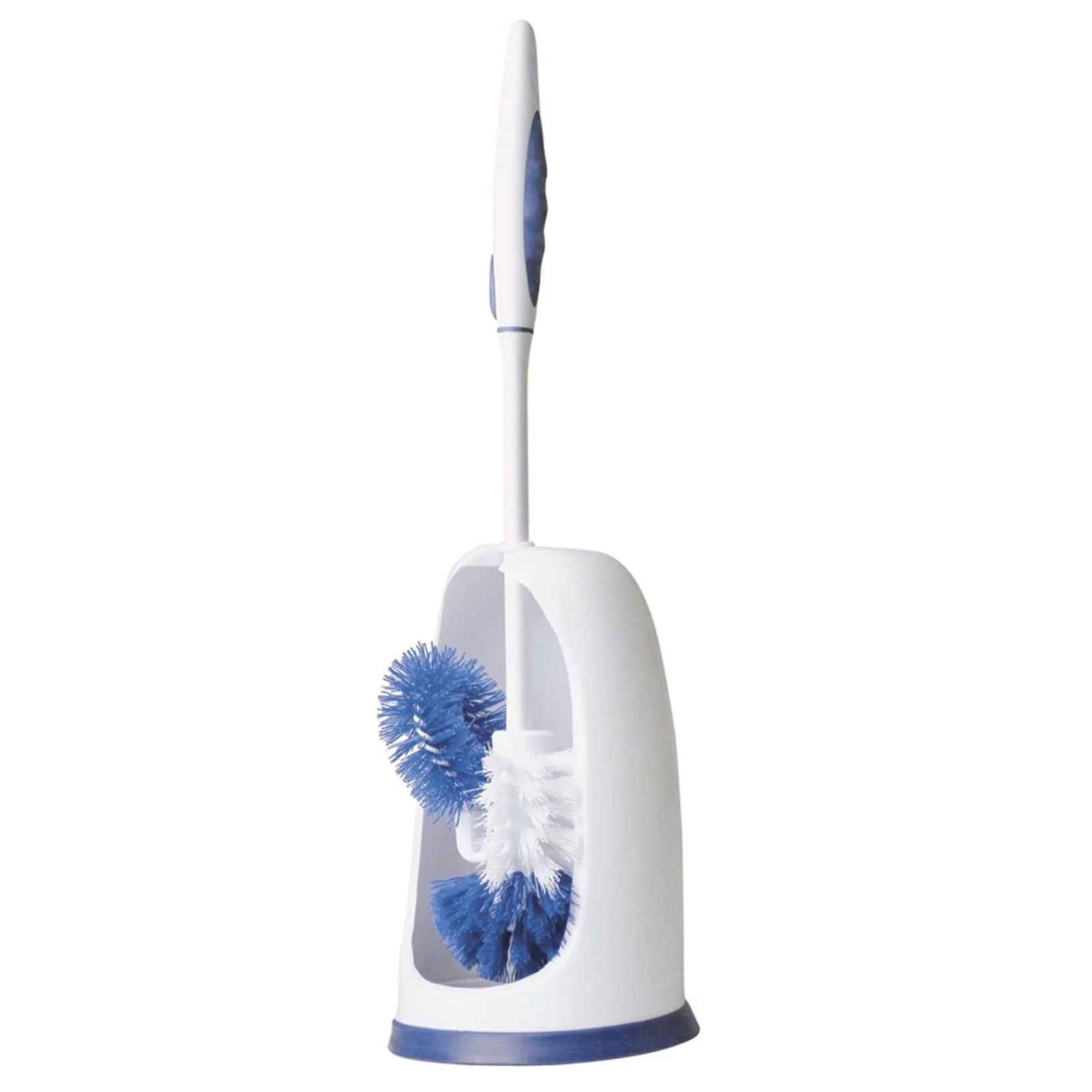 Oates Toilet Bowl Brush and Holder Set with Soft Grip Handle & Durable Bristles