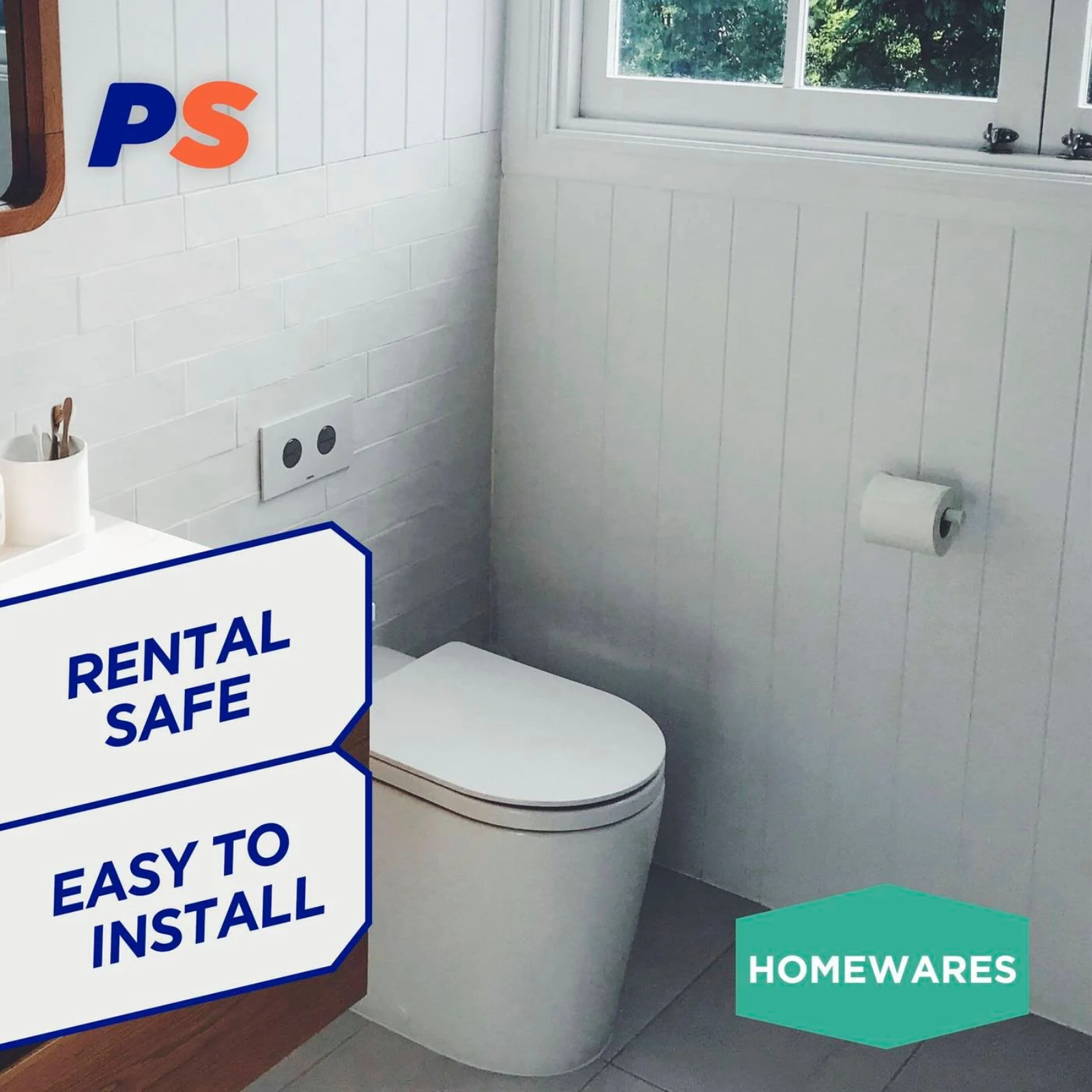 5 x Permastik Toilet Roll Insert with Internal Spring Mechanism - White