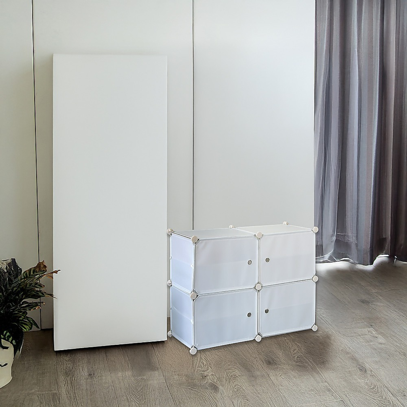 Shoe Storage Box Stackable Organiser Stand Portable Heavy Duty Cube Shoebox