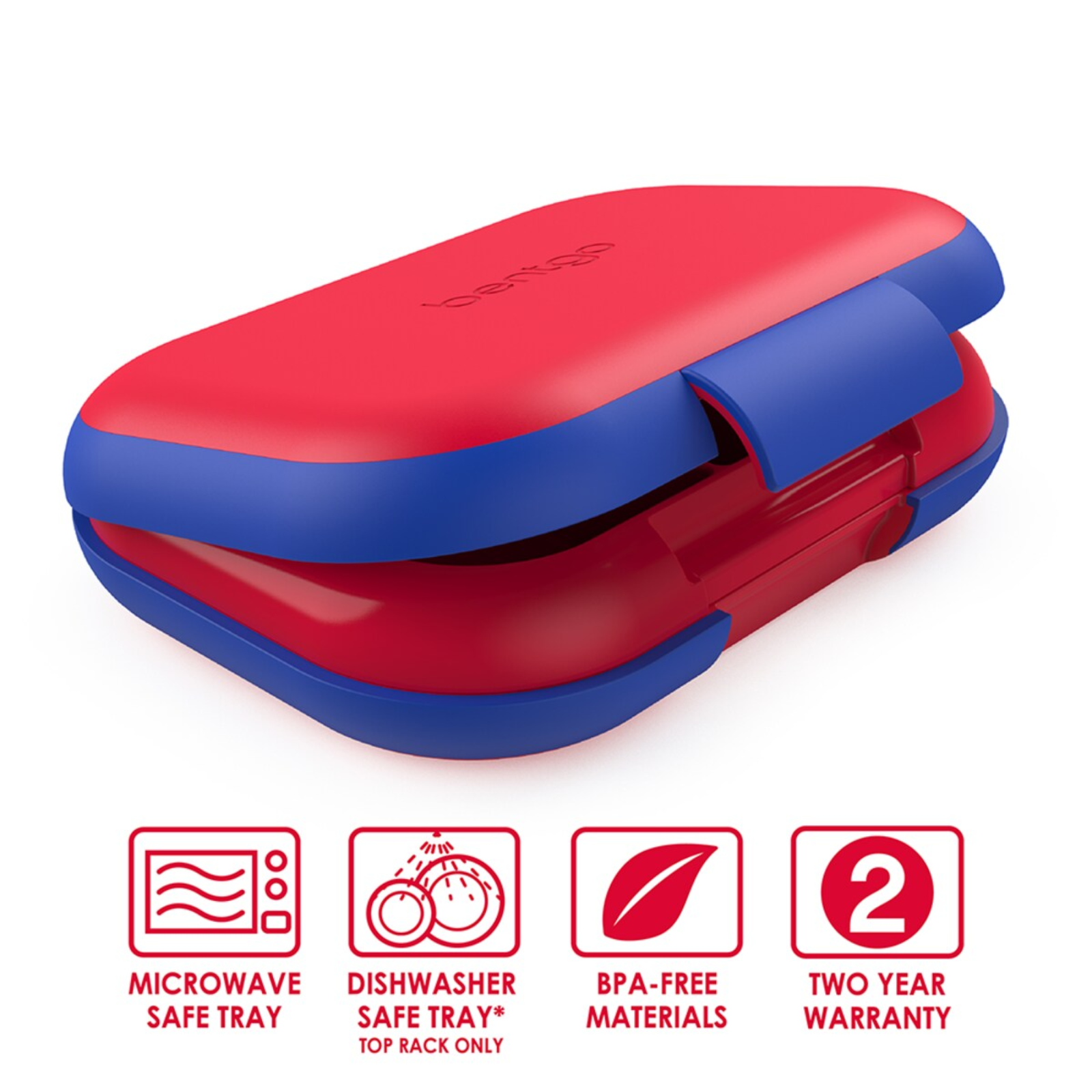 Bentgo Kids Chill Leak-Proof Bento Lunch Box with Removable Ice Pack - Red/Royal