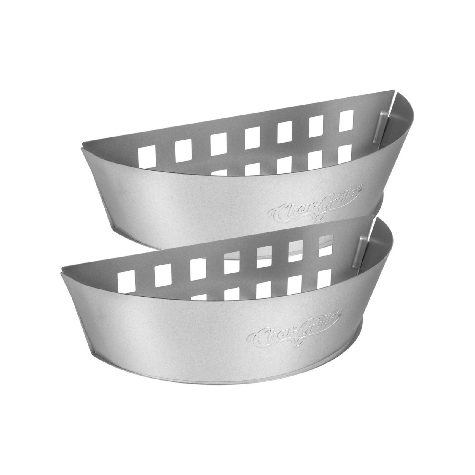 Char-Griller Charcoal Baskets, Ventilated Sides, Direct & Indirect Cooking 2Pcs