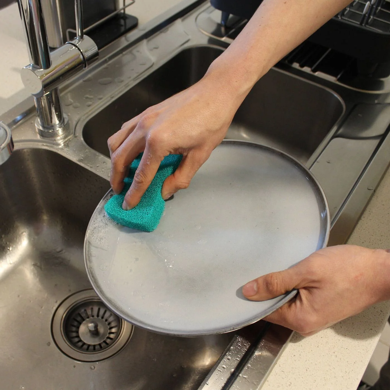 3 x Sabco Non Scratch Silicone Scrubbing Sponge 3 Pack