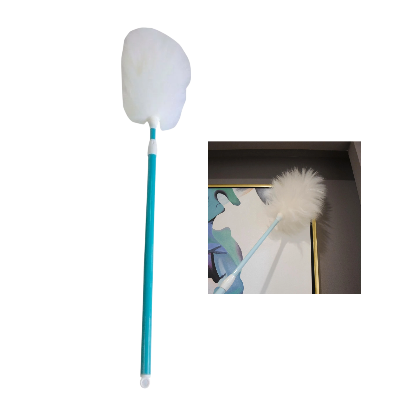 Morgan Telescopic Lambswool Duster Extendable Handle Dusting Tool