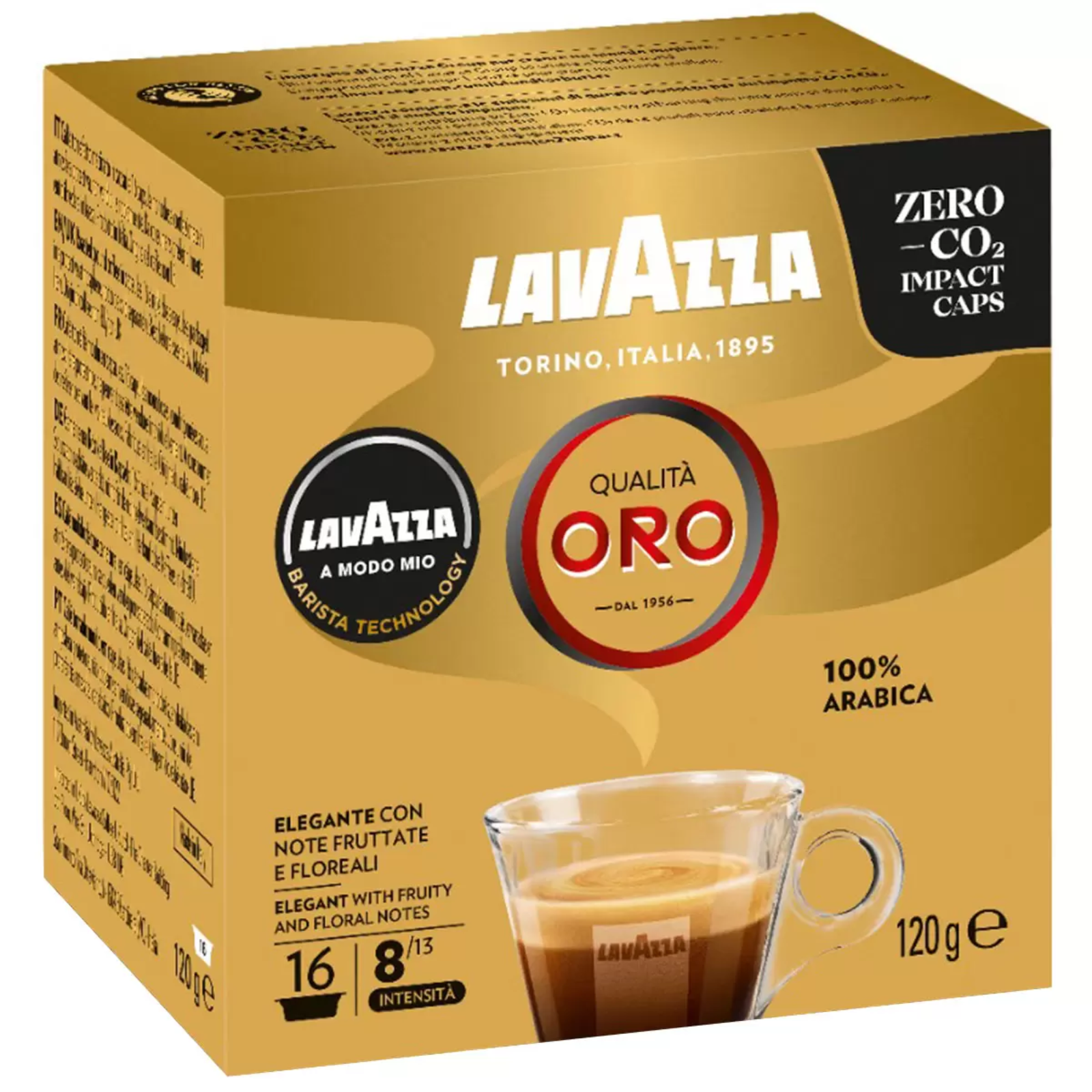 Lavazza A Modo Mio Qualita Oro Coffee Capsules 8 x 12 Pack