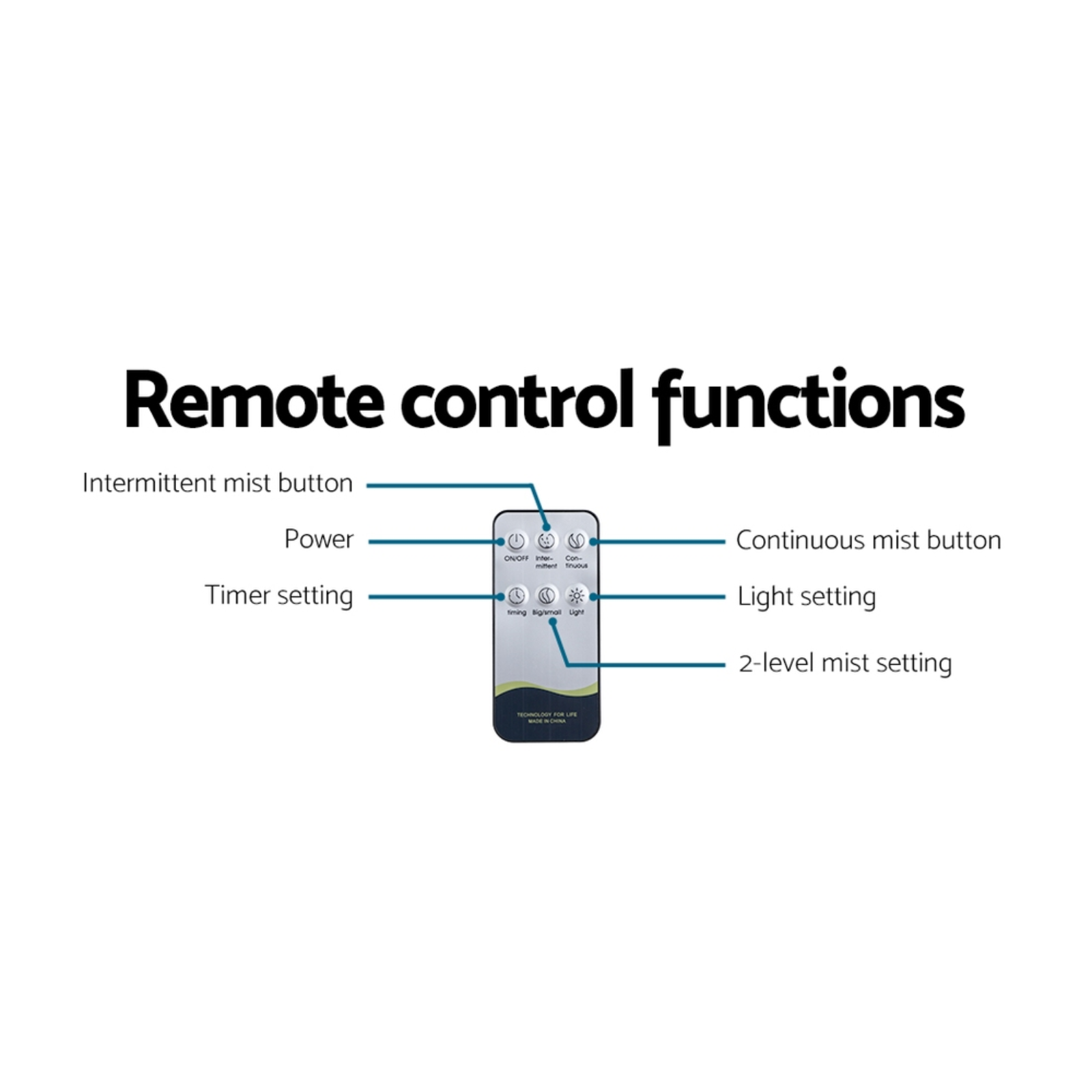 Devanti Aroma Essential Oil Diffuser Humidifier 400ml LED Light Remote Control