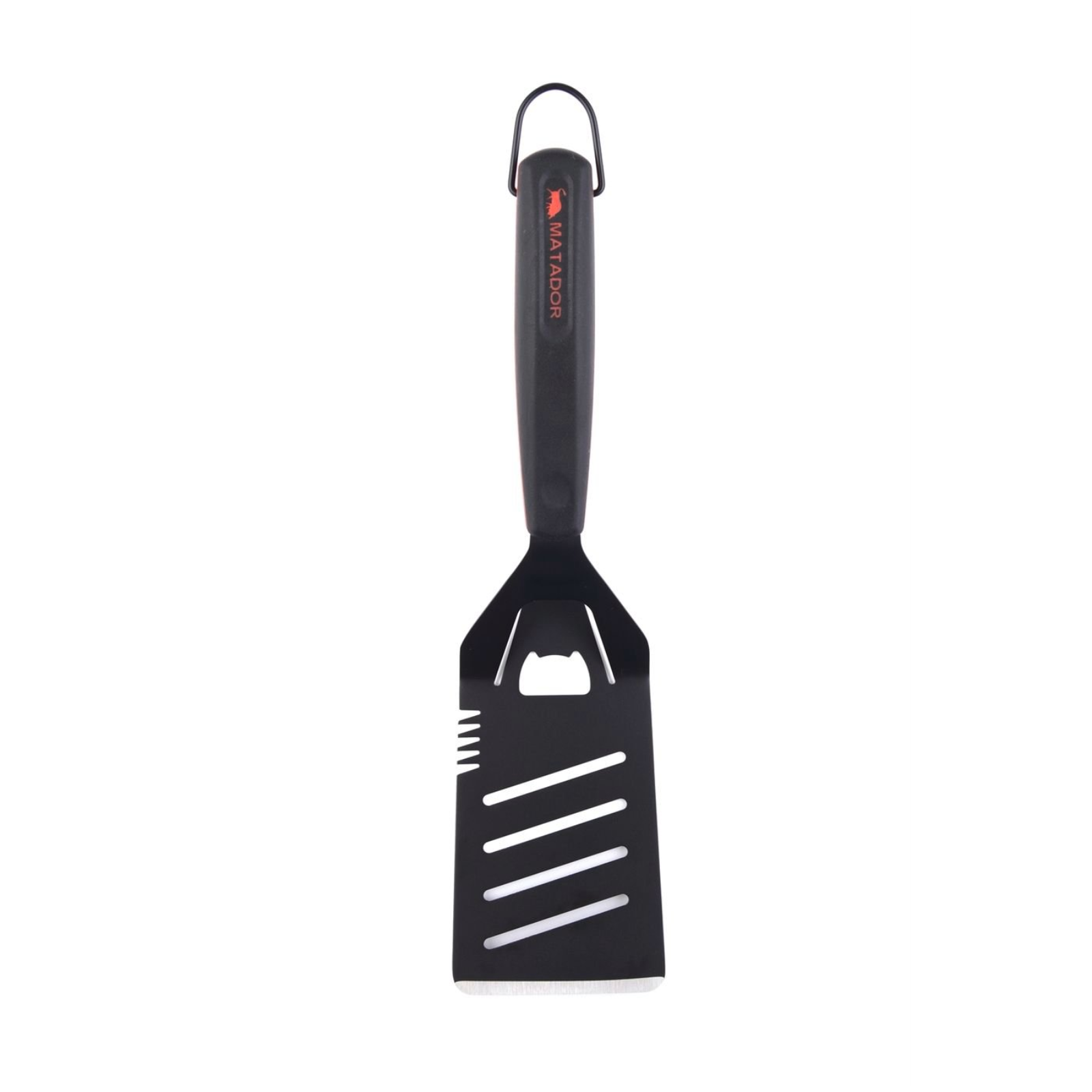 Matador BBQ Spatula Stainless Steel Non-Stick Slotted Turner - Black