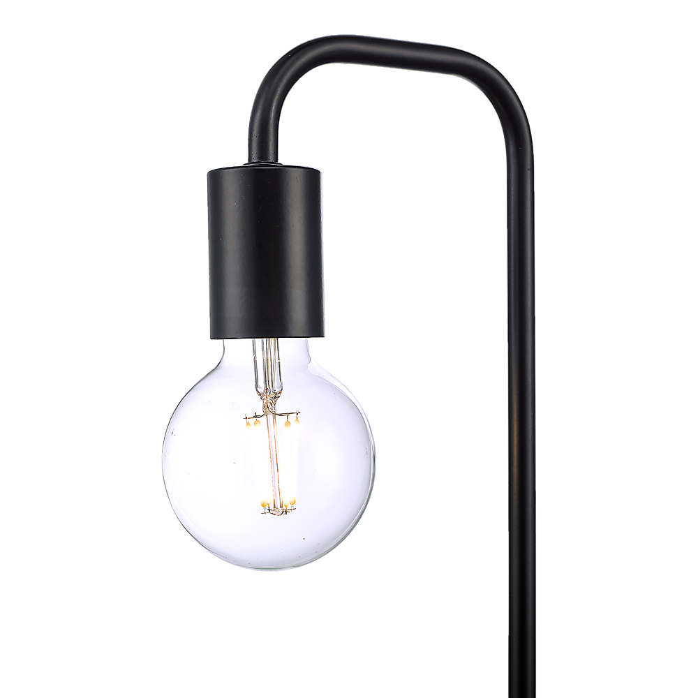 Table Lamp Timber Base Modern Bedside Bedroom Lamps Reading Desk Light - Black