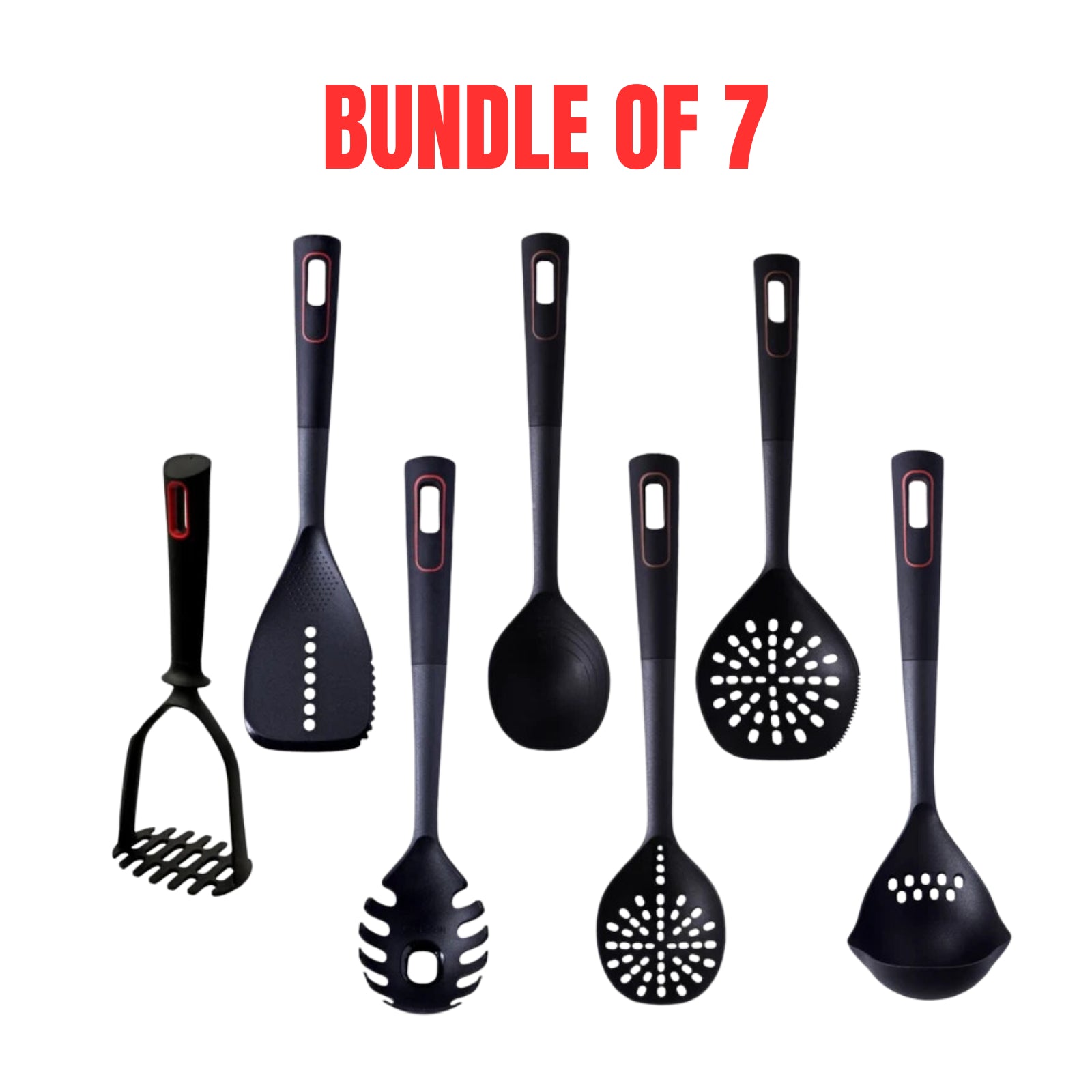 Avanti 7-Piece Nylon Utensil Set | Heat-Resistant & Non-Slip