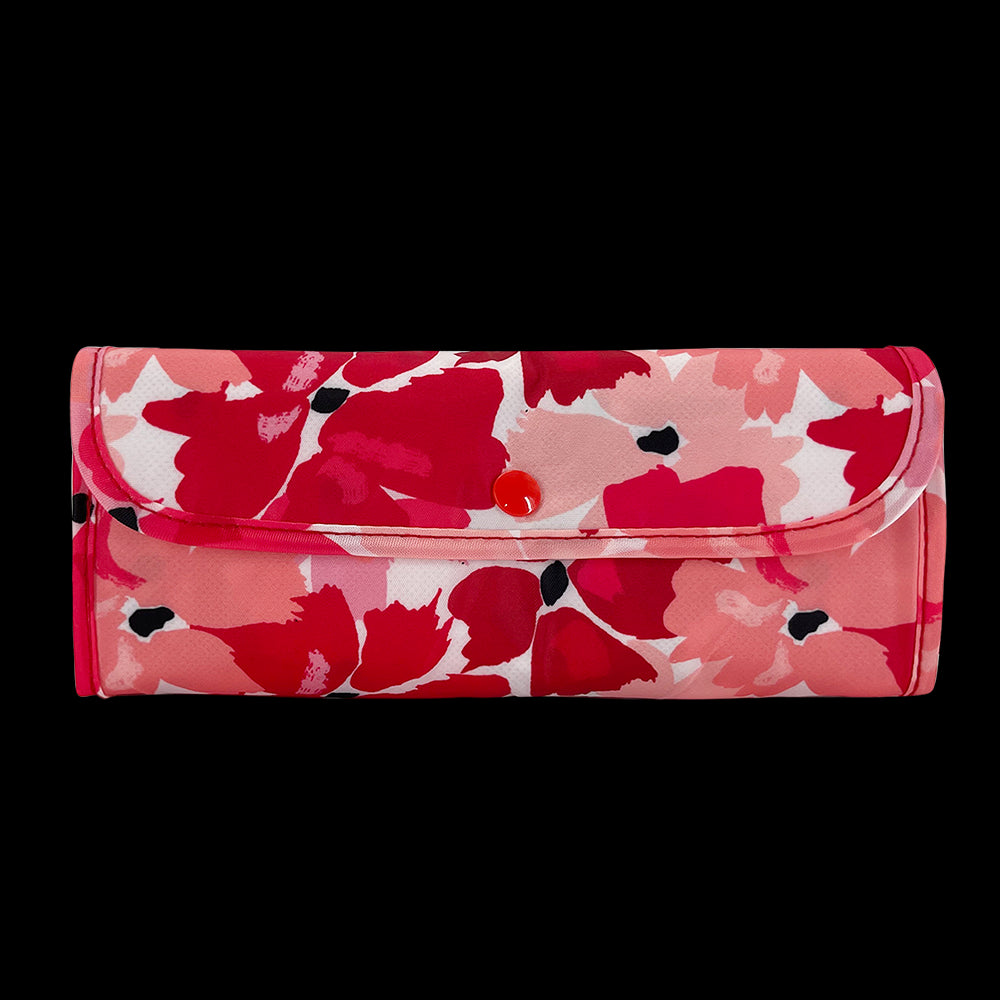 2x Sachi Insulated Market Tote – Eco-Friendly & Durable Red Poppies Print