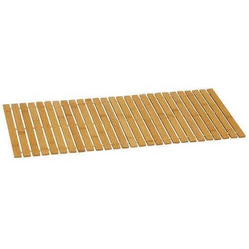 Bamboo Bath Mat 30 x 70cm Non-Slip & Foldable Floor Shower Bath Mat for Bathroom