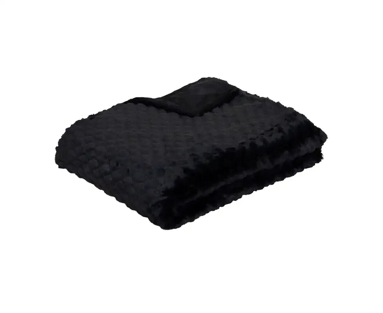 J.Elliot Home Azariah Plush Throw Black