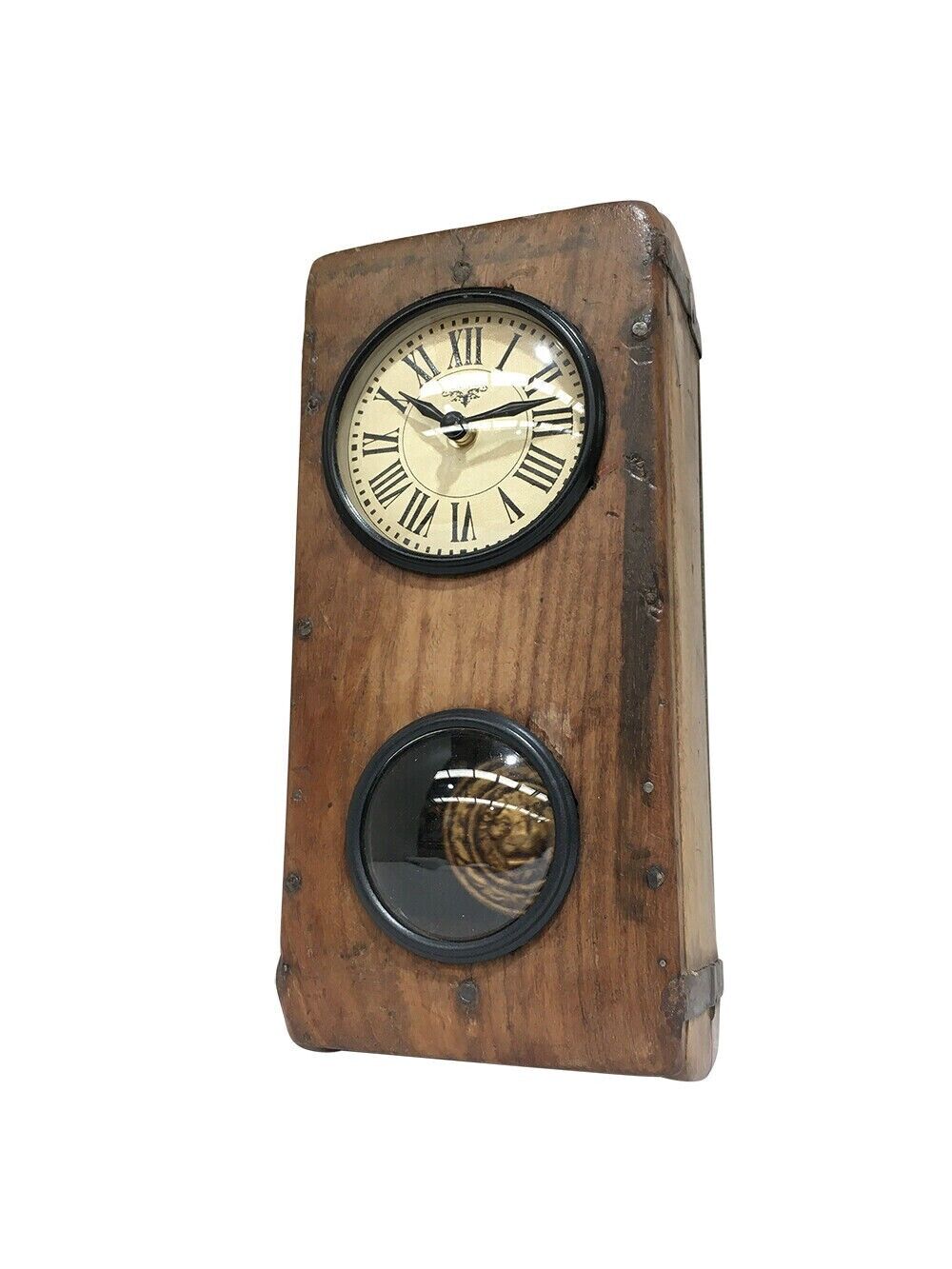Wall Clock - Brick Mould With Pendulum