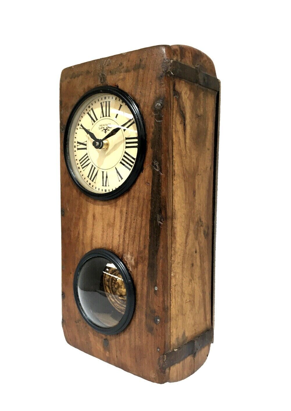 Wall Clock - Brick Mould With Pendulum