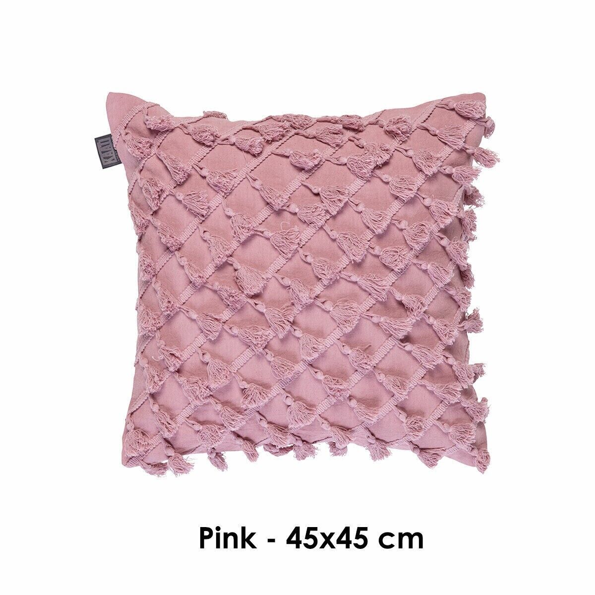 Bedding House Dondi Pink Luxury Cotton Filled Cushion