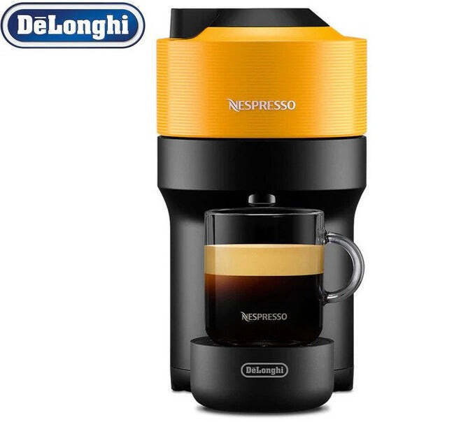 Vertuo Pop Capsule Coffee Machine Mango Yellow