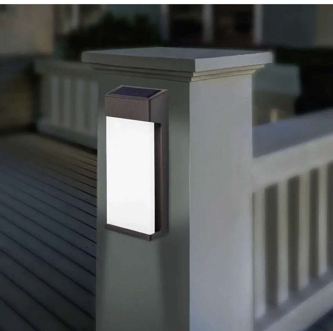 Naturally Solar GTX Solar Post Accent Light 4 Pack