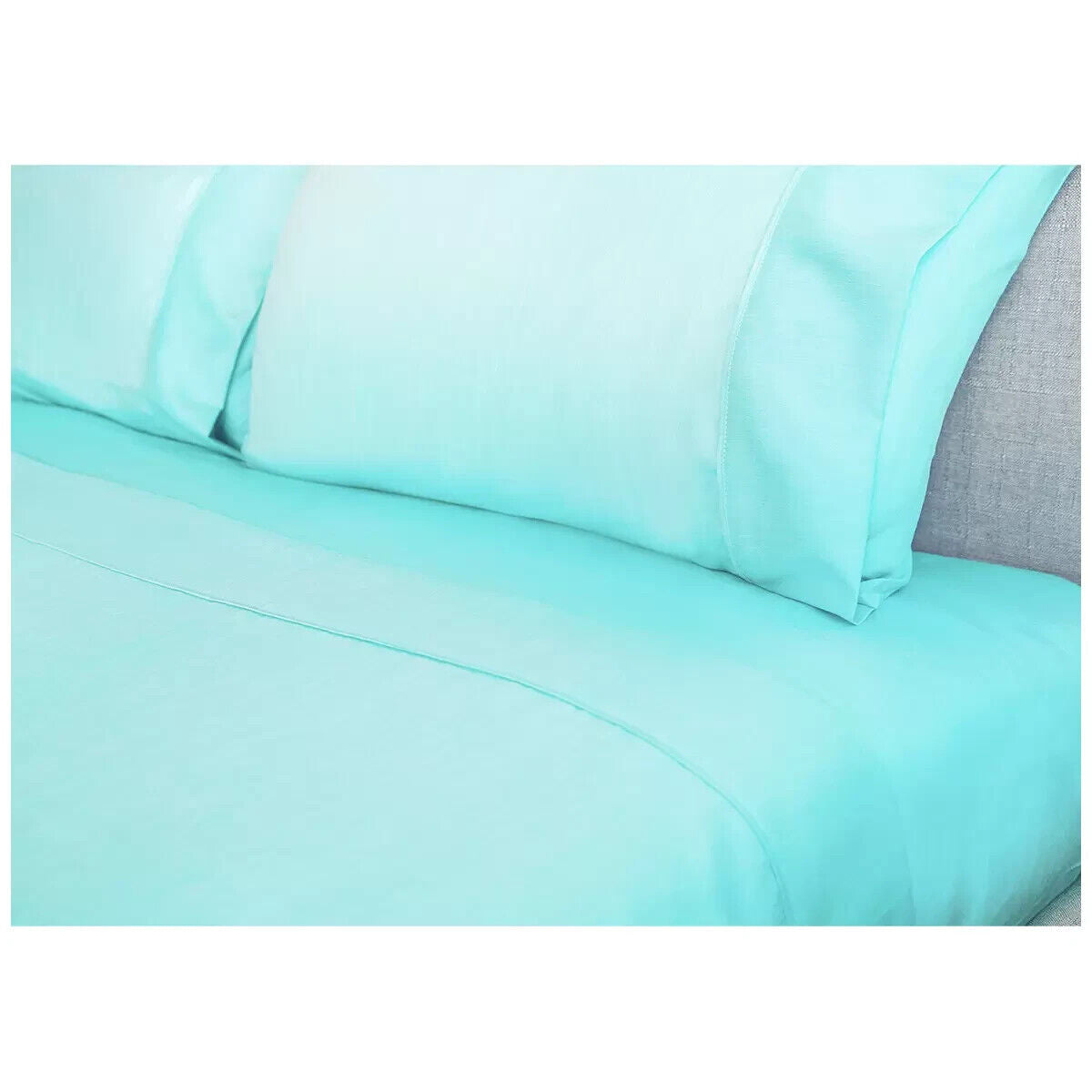 Ramesses 2000 TC Bamboo King Single Sheet Set Aqua