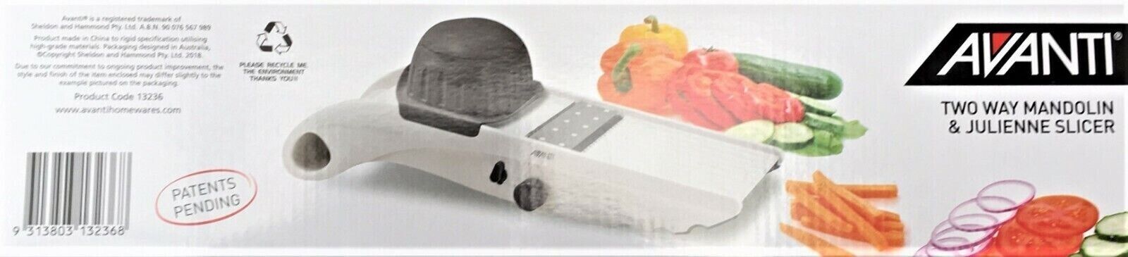 Dual Function Two-Way Mandoline And Julienne Slicer
