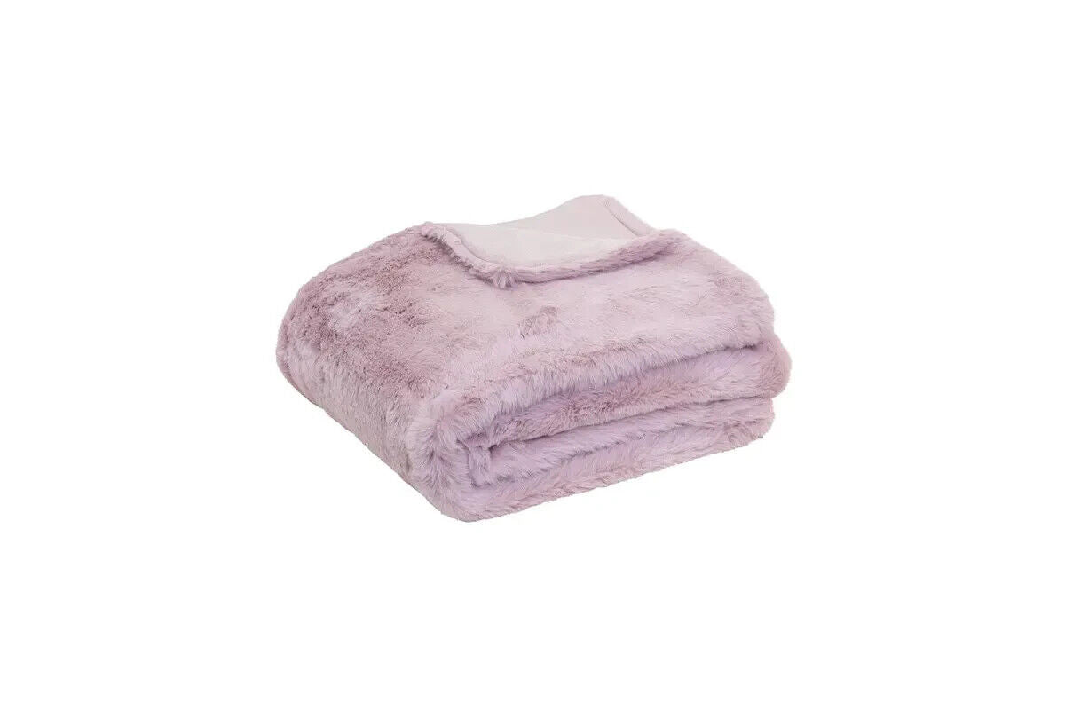 J.Elliot Home Arlo Faux Fur Throw Lilac