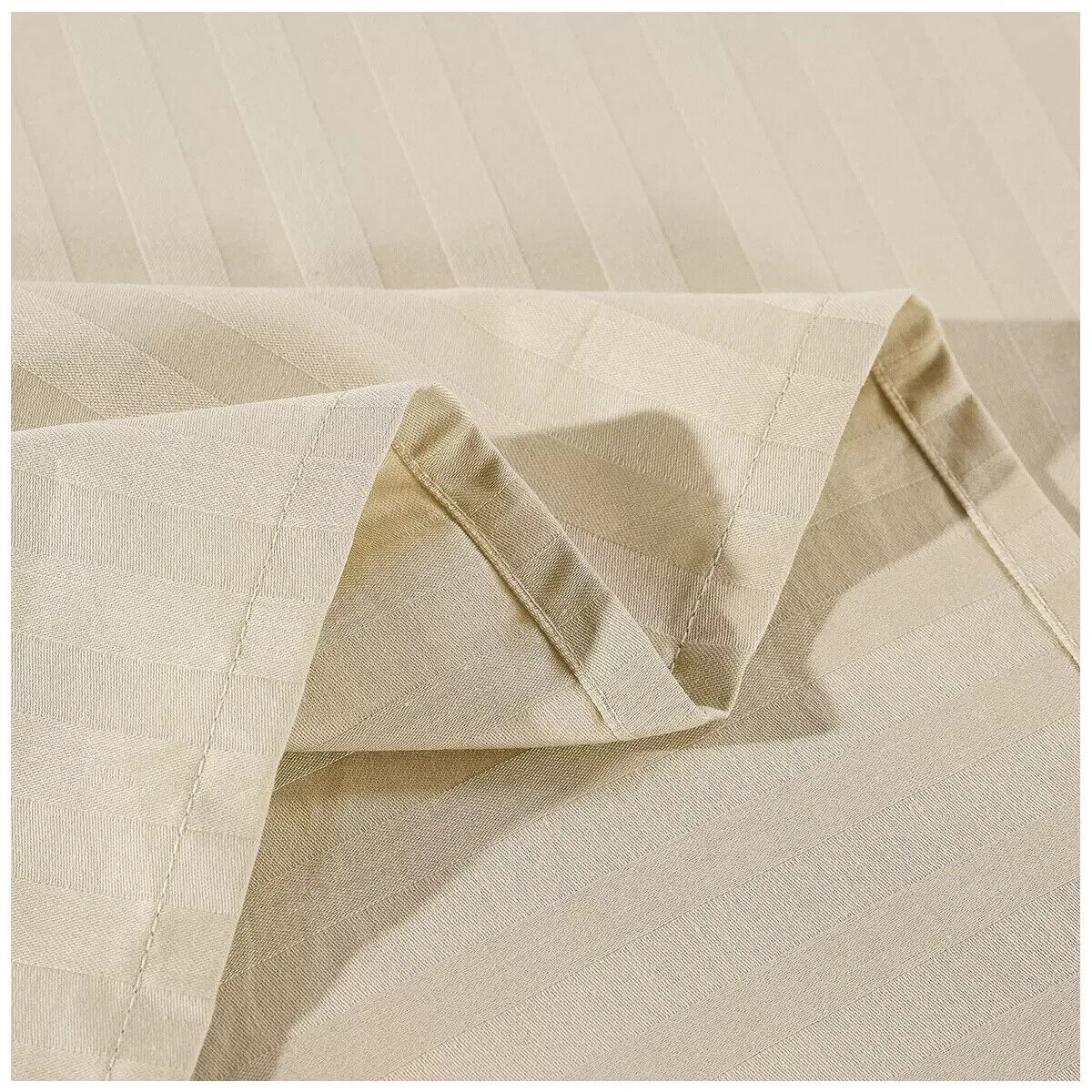 Kensington 1200TC Stripe Cotton Sheet Set Double Sand