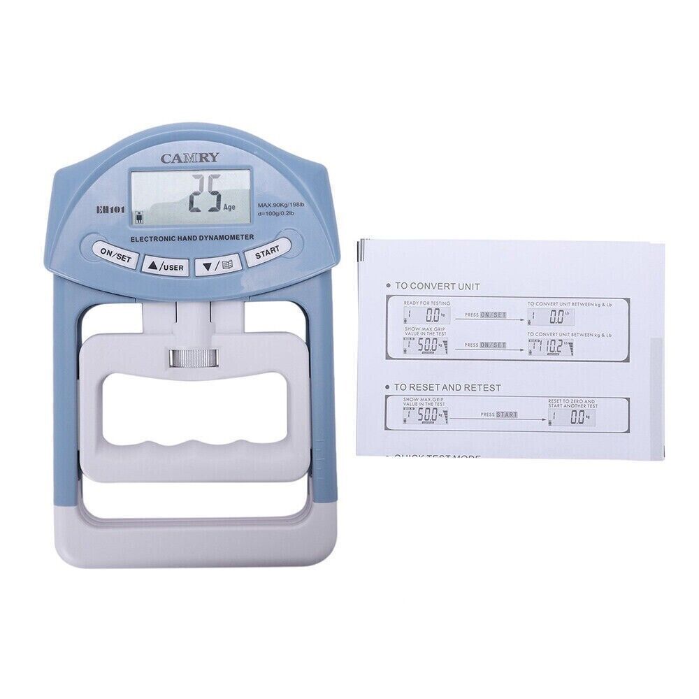Digital Dynamometer Hand Grip Strength Muscle Tester Electronic Power Measure
