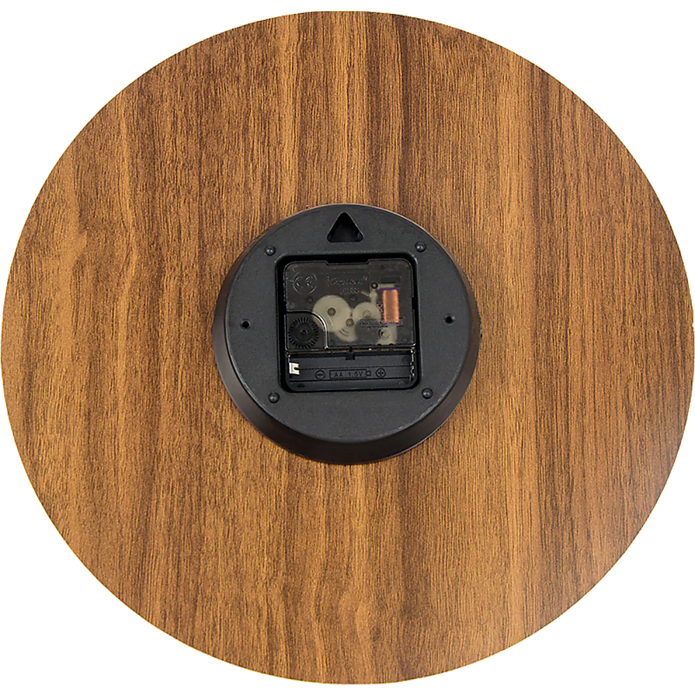 Glow In Dark Wall Clock Luminous Quartz Wooden Non Ticking Home Decor 12''/30cm