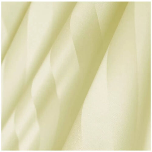 Ramesses 1200 TC Cotton Sateen Stripe King Quilt Cover Set Cream