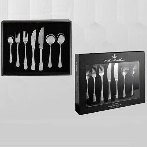 Wilkie Brothers Livingston Satin 42 Piece Cutlery Set