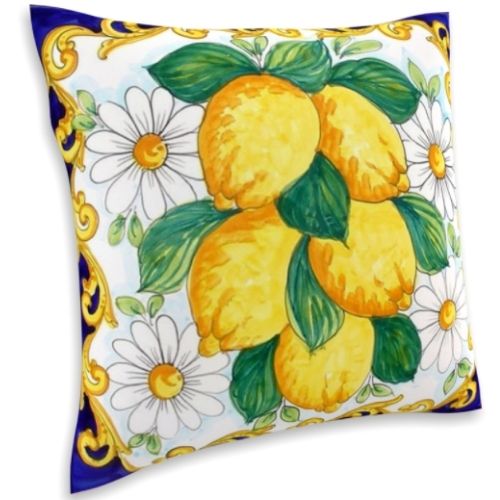 2 X Mojo Cushion Cover Throw Pillow Case 45x45cm, Capri Daisy Design - Polyester