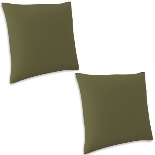 2 x Mojo Cushion Cover Throw Pillow Case 45x45cm, Decorative Pillowcases - Olive