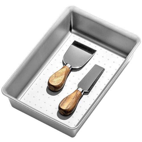 4 x Madesmart Medium Storage Bin Utensil Tray Drawer Organiser - Soft Grey