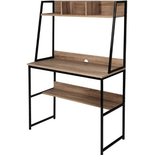 Artiss Office Computer Desk Laptop Study Table Workstation Bookshelf S