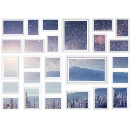 Artiss Photo Frames 26PCS 8x10in 5x7in 4x6in 3.5x5in Hanging Wall Frame - White