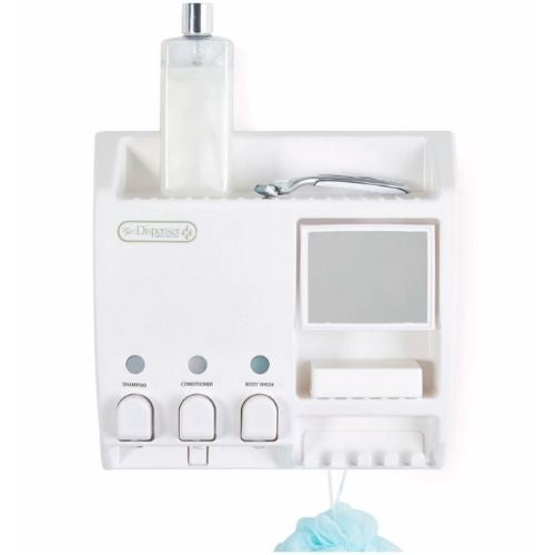 Bathroom Wall Mounted Shower Shampoo Liquid Soap Gel Lotion Dispenser Pump Mount