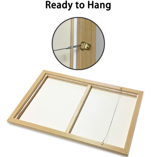 Blush Pink Watercolor Gold Frame Canvas Wall Art for Home Decor 2 Sets 50cmx70cm