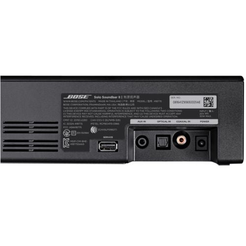 Bose Solo Soundbar Series II TV Speaker with Bluetooth Connectivity - Black