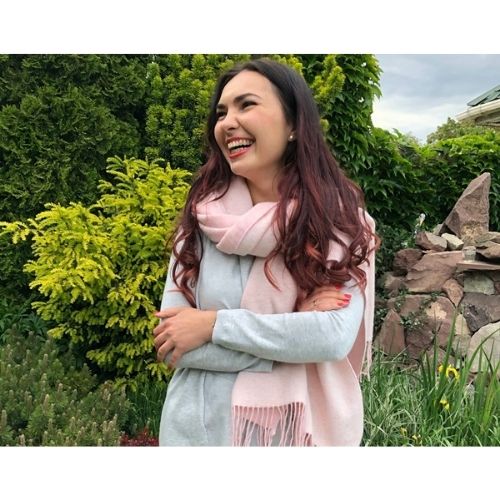 Chiswick Scarf - Cashmere/Merino Wool Blend - Blush