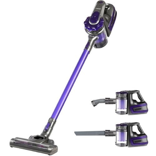 Cordless Stick Vacuum Cleaner Devanti 150W Handheld Vac 2 Speed, Purple And Grey