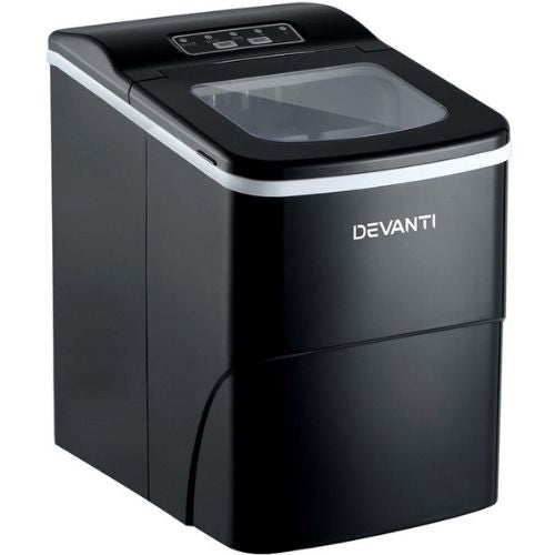 DEVANTi Portable Ice Cube Maker Machine 2L Home Bar Benchtop Easy Quic