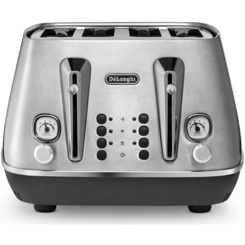 Delonghi Distinta Livenza 4 Slice Toaster with Defrost/Reheat Stainl