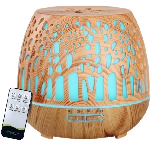 Devanti Aroma Diffuser Aromatherapy Humidifier 400ml LED Light w/ Remote Control